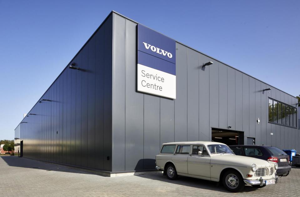 Volvo Postiaux, garage, Mathieu Gijbels, Oudsbergen, Schoten, garagebouw, nieuwbouw, garagebedrijf, brecht