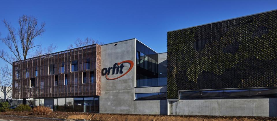 Orfit Industries Wijnegem, Mathieu Gijbels, Industriebouw, bedrijfs-en kantoorbouw, kantoorgebouw, groengevel